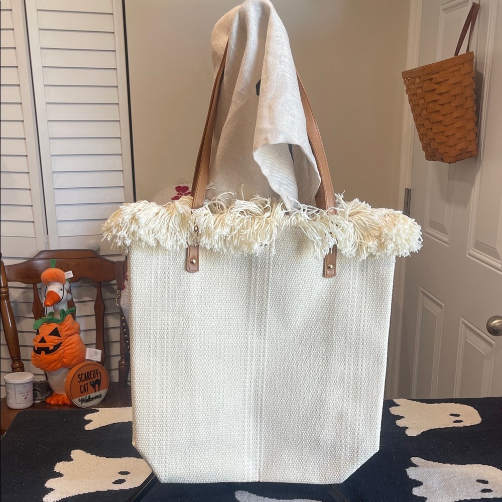 Prada Elegant Cream Tote Bag - Picture 2 of 2